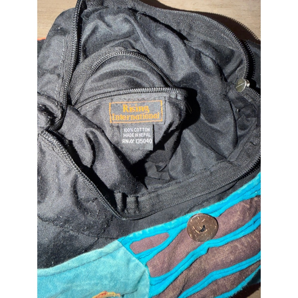 Rising International Patchwork Boho Flower Crossb… - image 6